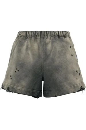 Maison Mihara Yasuhiro Bermudas con efecto envejecido