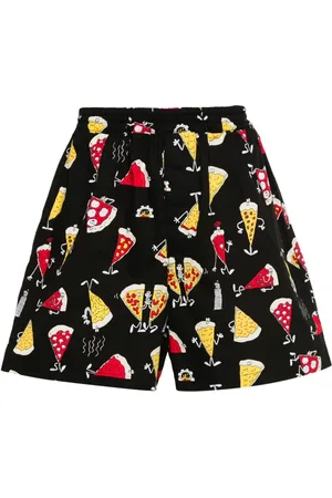 JUNYA WATANABE Shorts con caricatura estampada