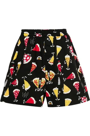 JUNYA WATANABE Shorts con caricatura estampada