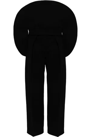 Jacquemus Pantalones rectos con aplique oversize