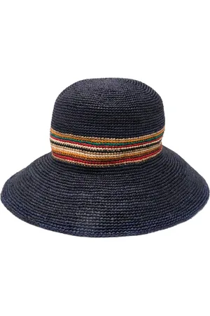 Paul Smith Sombrero de paja con paneles en contraste