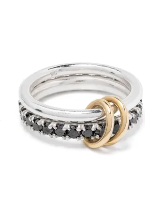 SPINELLI KILCOLLIN Anillos Enzo SG Noir en oro amarillo de 18kt con diamante