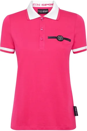 Philipp Plein Playera tipo polo con aplique del logo