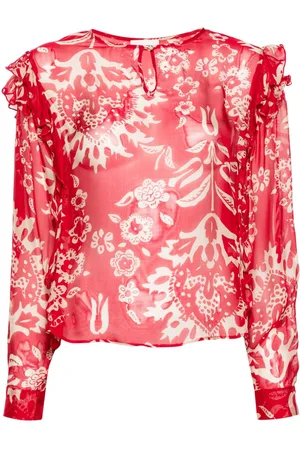 Liu Jo Blusa transparente con estampado floral
