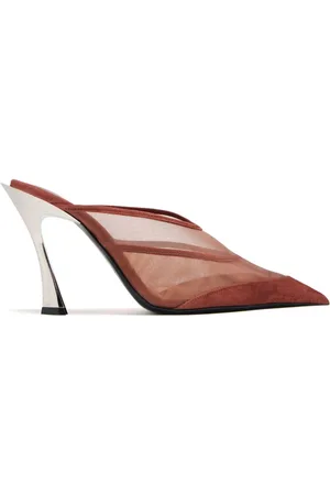 MUGLER Mules Fang con tacón de 95mm