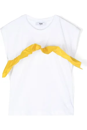 Msgm Playera con detalles de volantes