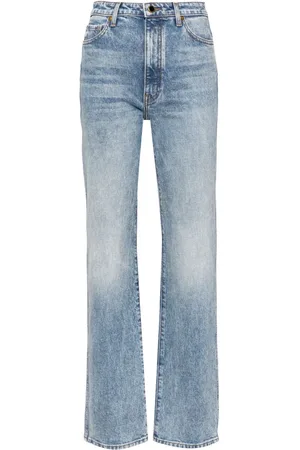 Khaite Jeans rectos con tiro medio