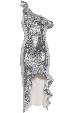 Needle & Thread Vestido midi asimétrico Betty