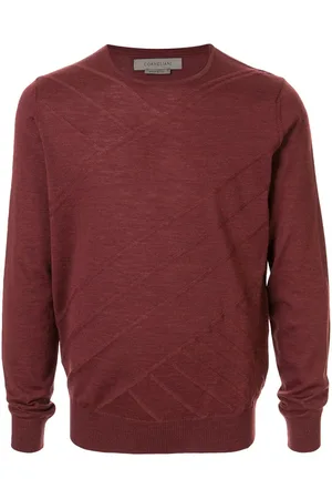 corneliani Multi-line detail fine knit sweater