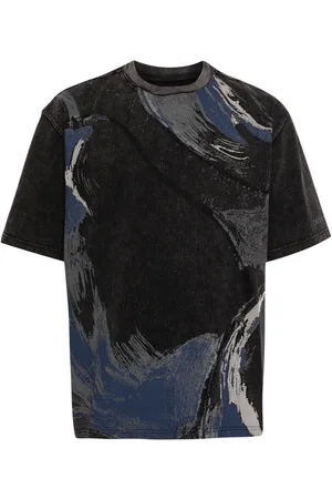 CROQUIS Playera con paneles y estampado de pintura