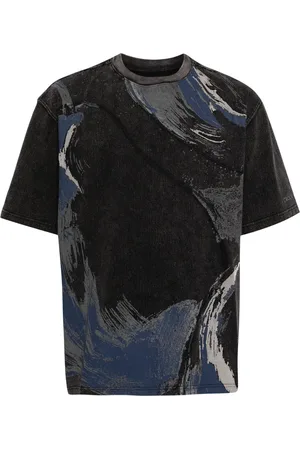 CROQUIS Playera con paneles y estampado de pintura