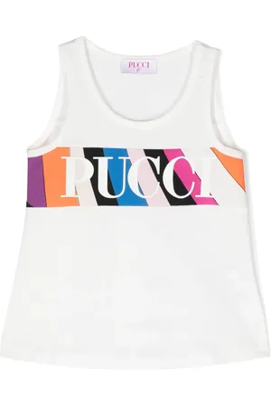 PUCCI Junior Top con letras del logo