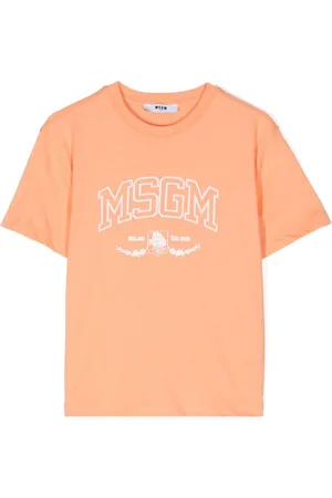 Msgm Playera con logo estampado