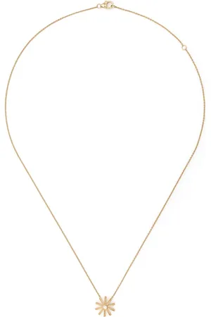 HARWELL GODFREY Collar Tiny Sunflower en oro amarillo de 18kt con diamante