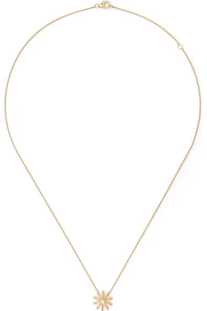 HARWELL GODFREY Collar Tiny Sunflower en oro amarillo de 18kt con diamante