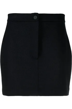 Thom Browne Falda corta con motivo de espiga