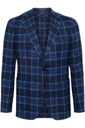 TAGLIATORE Blazer con botones y cuadros estampados