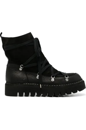 GUIDI Botines con agujetas