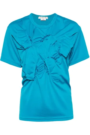 Comme des Garçons Playera con detalle fruncido