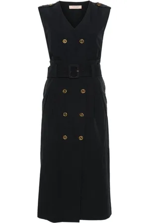 Twin-Set Vestido midi con doble botonadura