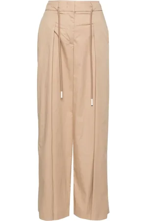 PESERICO SIGN Pantalones anchos con detalle de pinzas
