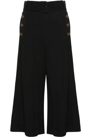 Twin-Set Pantalones capri con diseño ancho