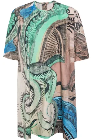 JNBY Vestido recto con dibujo estampado