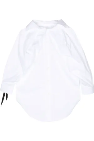 Marina Yee Camisa de popelina drapeada