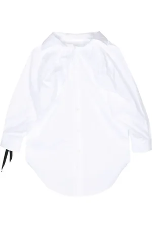 Marina Yee Camisa de popelina drapeada