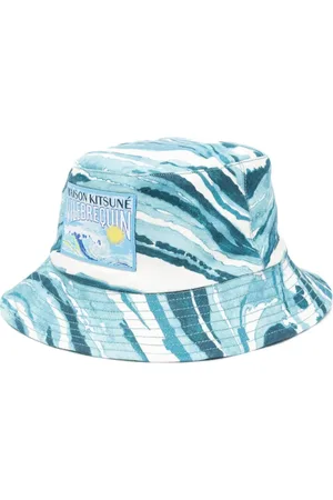 Maison Kitsuné Gorro de pescador con motivo abstracto