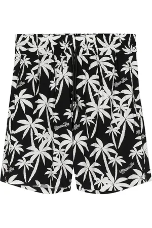 MAUNA KEA Shorts deportivos con estampado de palmeras