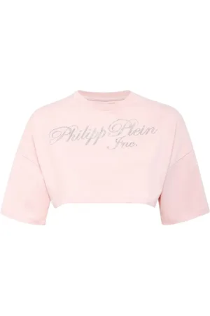 Philipp Plein Playera corta con detalles del logo