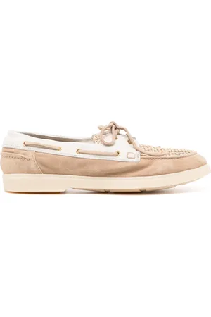 ELEVENTY Zapatos top sider con panel entretejido