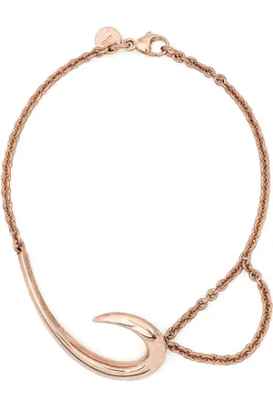 SHAUN LEANE Pulsera Hook en oro rosa vermeil de 18kt