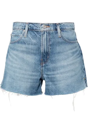 Frame Shorts de mezclilla con bordes sin rematar