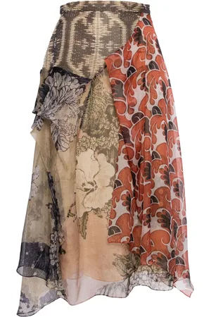 BIYAN Falda con diseño patchwork