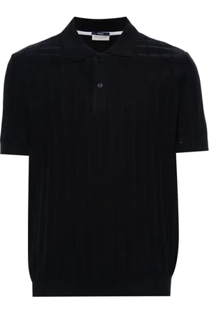 Paul & Shark Playera tipo polo de canalé fino