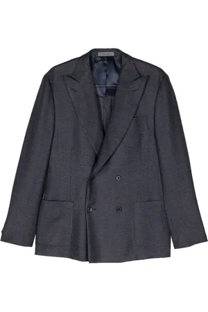 corneliani Blazer con doble botonadura y solapas de pico