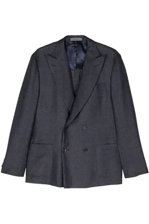corneliani Blazer con doble botonadura y solapas de pico