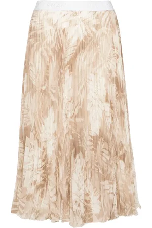 Ermanno Firenze Falda con estampado de bosque
