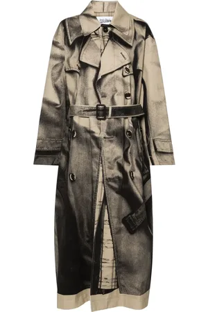 Jean Paul Gaultier Gabardina con estampado trompe l