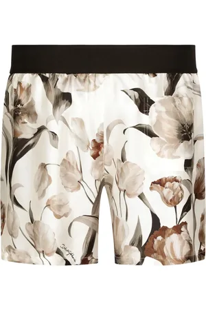 Dolce & Gabbana Shorts de seda con estampado floral