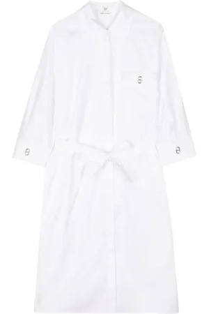 Hermès Vestido camisero manga larga