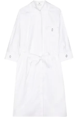 Hermès Vestido camisero manga larga