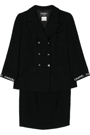 CHANEL Traje de falda de tweed 1995