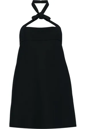 Dior Vestido corto con cuello halter