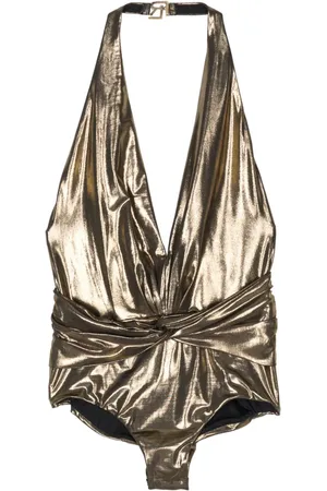 Ralph Lauren Body drapeado con cuello halter