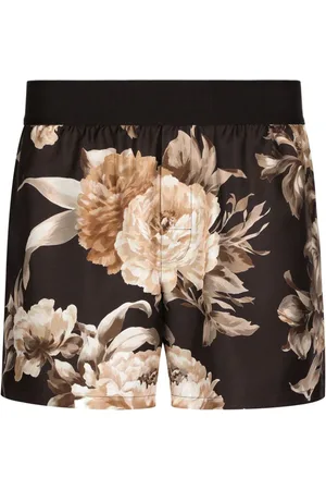 Dolce & Gabbana Shorts de seda con estampado floral