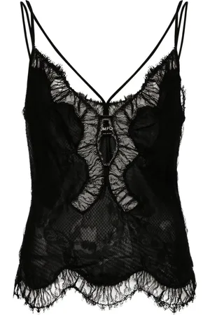 Tom Ford Top con encaje Chantilly
