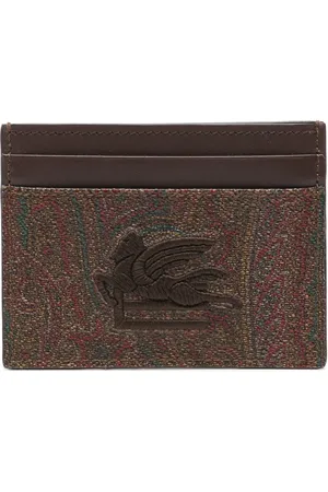 Etro Tarjetero con bordado Pegaso